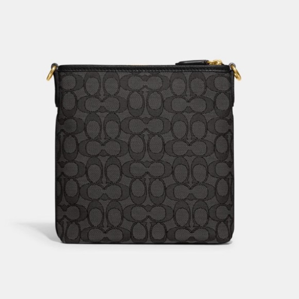 Coach Black Signature Crossbody Bag with Gold Hardware - Picture 2 of 9